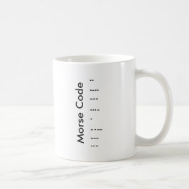 Caneca De Café "I Love You" (em Morse Code)