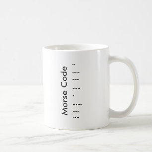 Caneca De Café "I Love You" (em Morse Code)