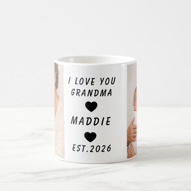 Caneca De Café I Love You Grandma Mug | Grandparents Day (Centro)