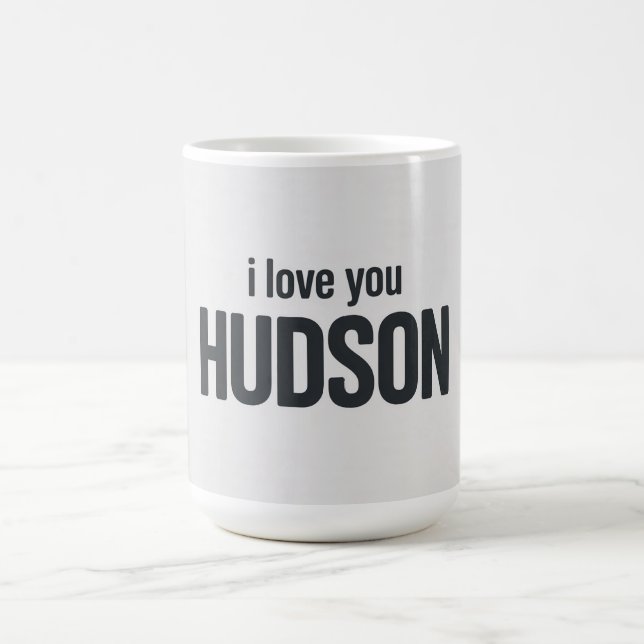 Caneca De Café I Love You Hudson (Centro)
