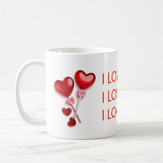 Caneca De Café I Love You Mug – Romantic Valentine's Day Gift