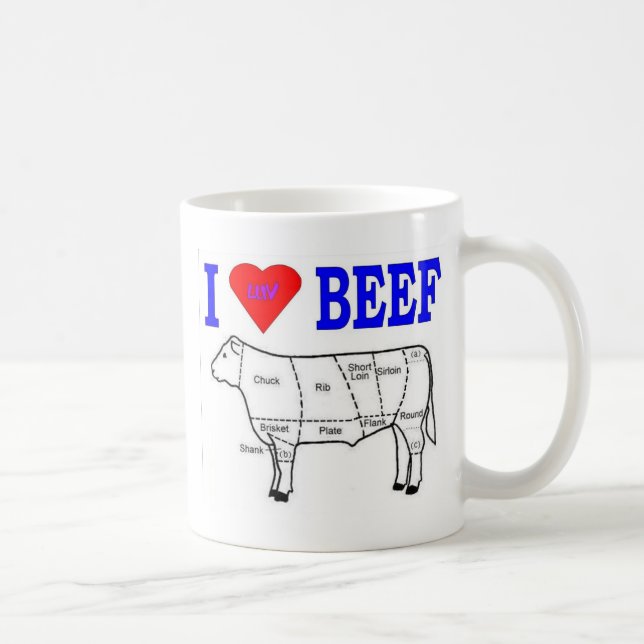 CANECA DE CAFÉ I LUV BEEF (Direita)