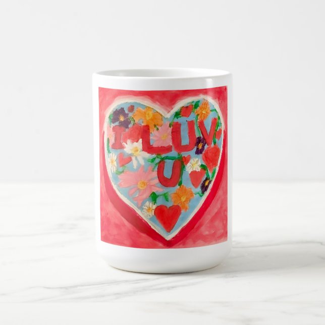 Caneca De Café I Luv U (Centro)
