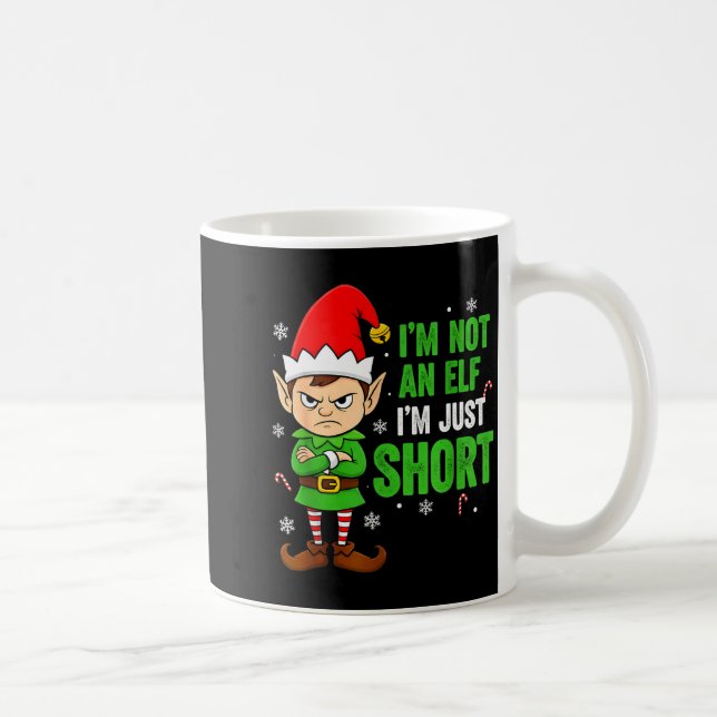 Caneca De Café I’m Just Short Funny Elf Christmas  (Direita)