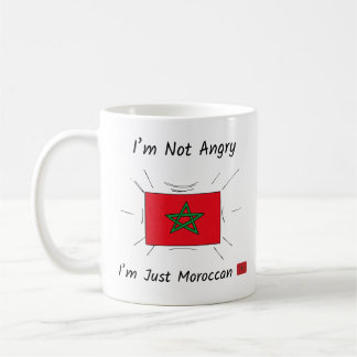 Caneca De Café I’m Not Angry I’m Just Moroccan Mug
