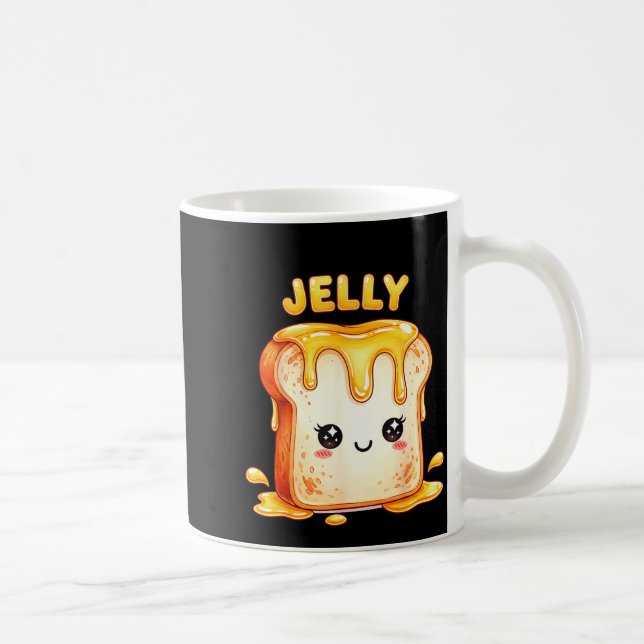 Caneca De Café I’m With The Jelly Funny Matching Couple Cute Kawa (Direita)