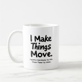 Caneca De Café I Make Things Move – Funny Logistics Coordinator