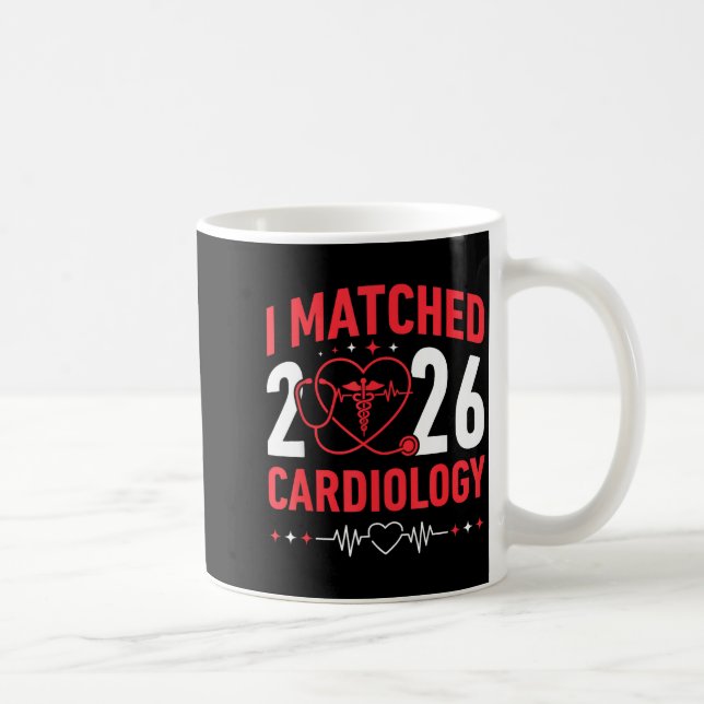 Caneca De Café I Matched Cardiology Match Day 2026 Residency Resi (Direita)