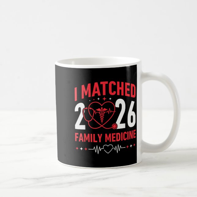 Caneca De Café I Matched Family Medicine Match Day 2026 Residency (Direita)