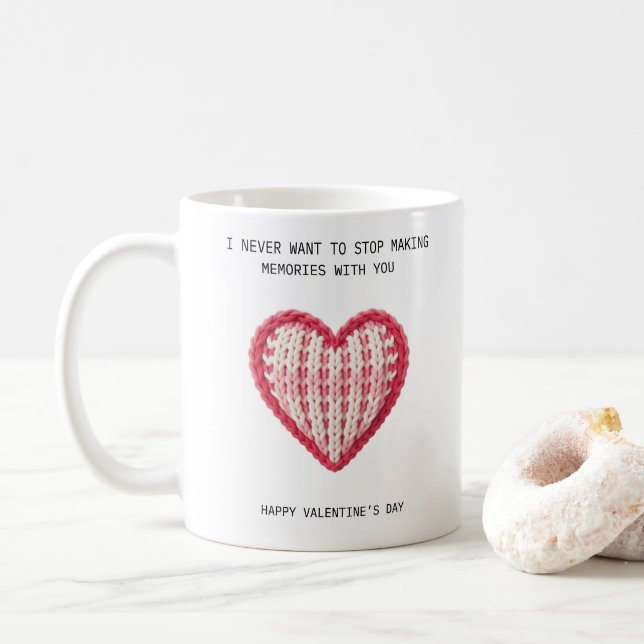 Caneca De Café I never want to stop making memories with you (Com Donut)