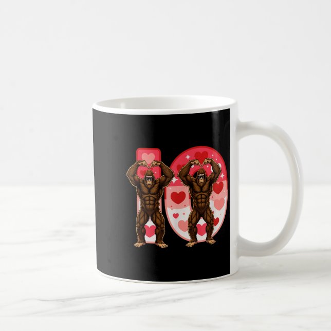 Caneca De Café I-o Couples Matching Funny Bigfoot In Midwestern V (Direita)