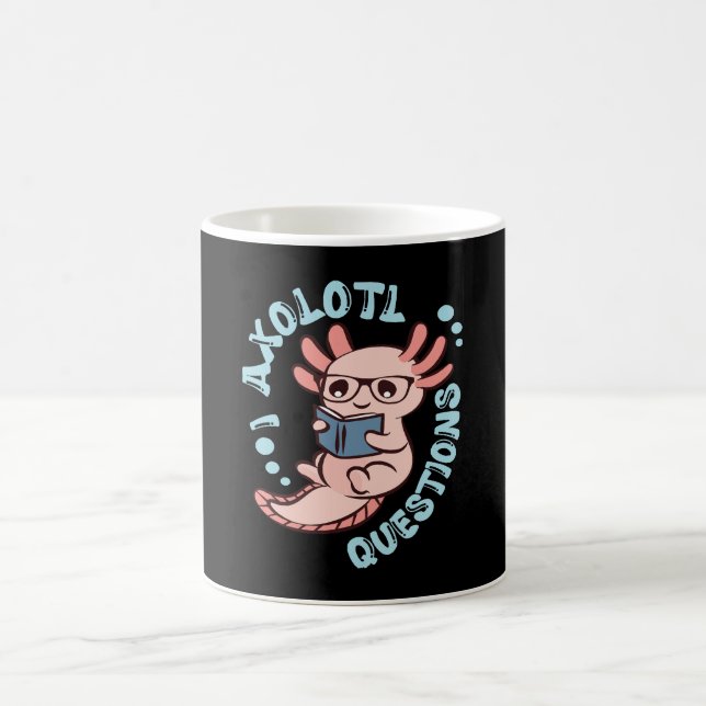 Caneca De Café I Perguntas sobre Axolotl (Centro)