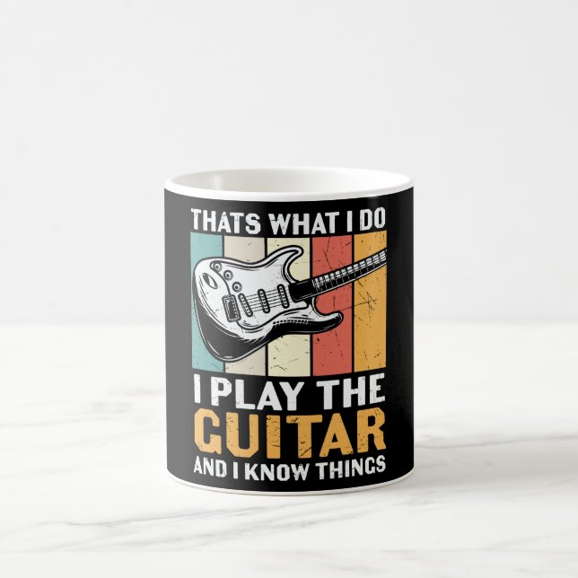 Caneca De Café I Play Guitar and I Know Things (Centro)