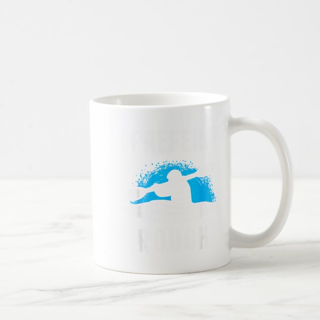 Caneca De Café I Prefer It Rough Funny White Water Kayak  (Direita)