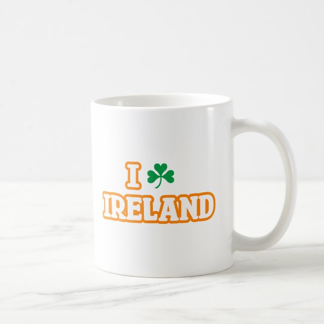 CANECA DE CAFÉ "I [SHAMROCK] IRLANDA" (Direita)