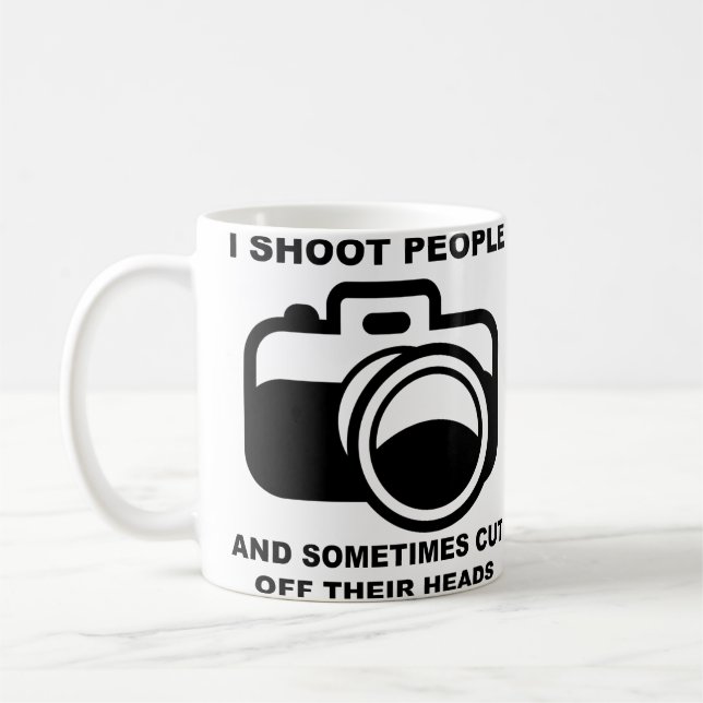 Caneca De Café I Shots Pessoas Engraçado Fotografia Fotógrafo Mug (Esquerda)