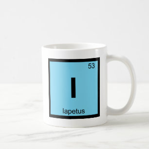 Caneca De Café I - Símbolo de Mesa periódica de química Iapetu