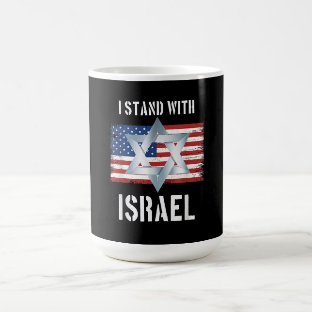 Caneca De Café i stand with israel (Centro)