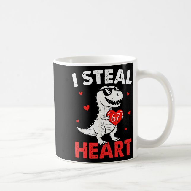 Caneca De Café I Steal Hearts 67 Valentines For Boys Girls Kids W (Direita)
