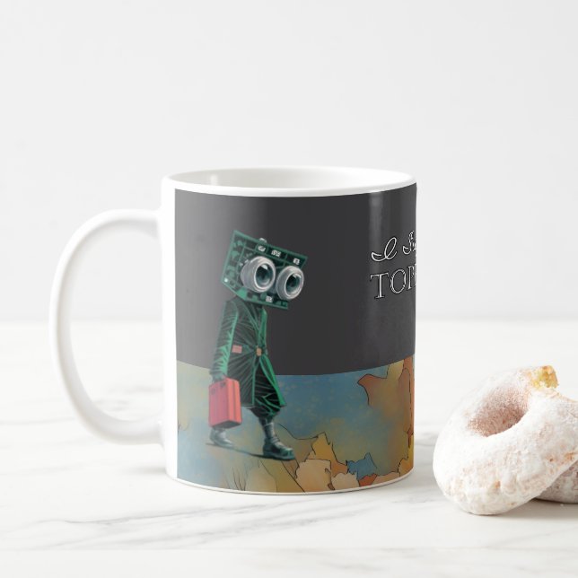 Caneca De Café I support the Topeka Art Guild Mug (Com Donut)