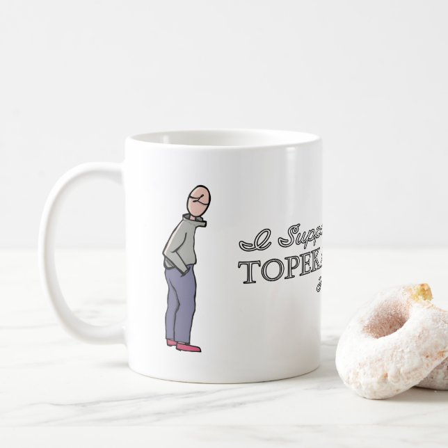 Caneca De Café I support the Topeka Art Guild Mug (Com Donut)