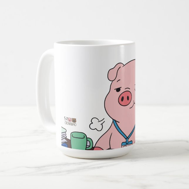 Caneca De Café I Survived Another Meeting (Frente Esquerda)