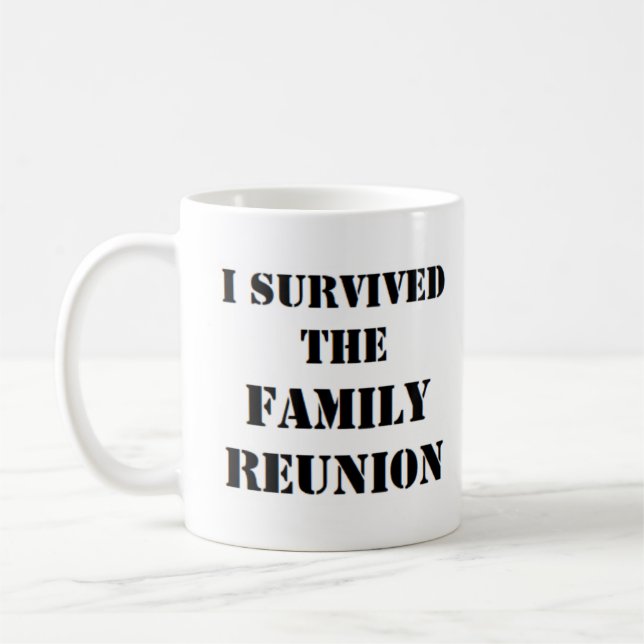 Caneca De Café i survived family reunion (Esquerda)