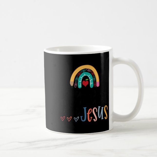Caneca De Café I Teach Tiny Humans About Jesus Christian Teacher  (Direita)