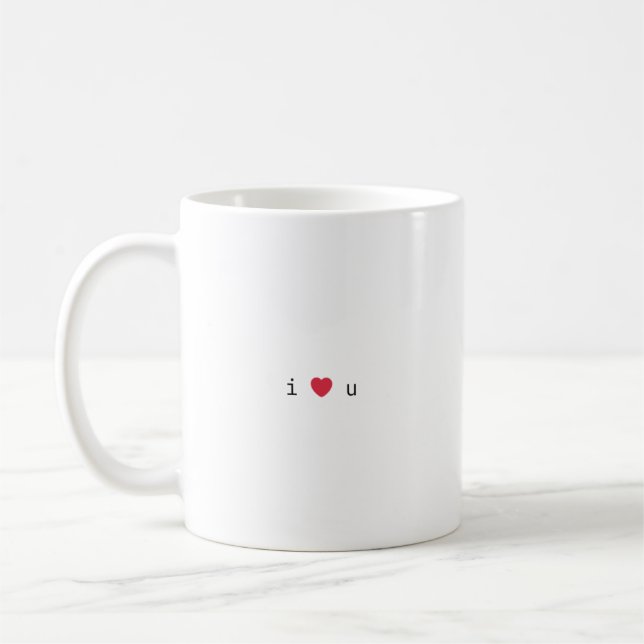 Caneca De Café i ❤️ u mug  (Esquerda)