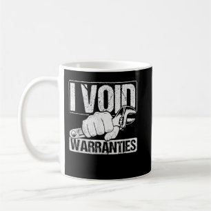 Caneca De Café I Void Warranties Garage Mechanic Car Tuning