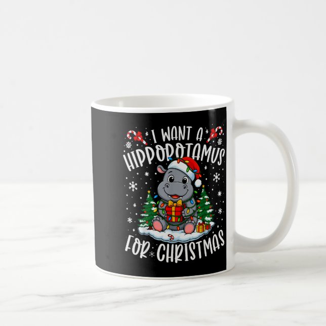 Caneca De Café I Want A Hiptamus Christmas Xmas Hip Lover Women G (Direita)