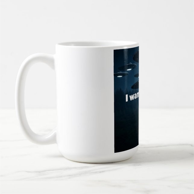 Caneca De Café I want to believe (Esquerda)