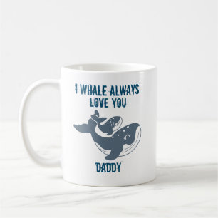 Caneca De Café I Whale Sempre Te Ama Personalizável