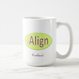 Caneca De Café iAlign + sua cidade + seu nome