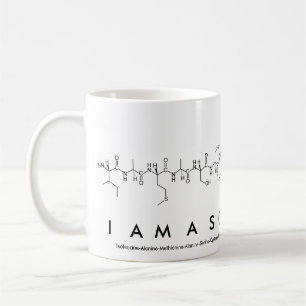 Caneca De Café IAmAScientista nome do peptídeo