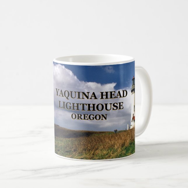 Caneca De Café Iaquina Head Lighthouse, Oregon Mug (Frente Esquerda)