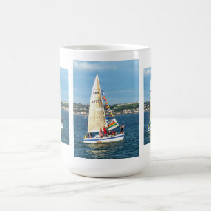 Caneca De Café Iate com bandeiras