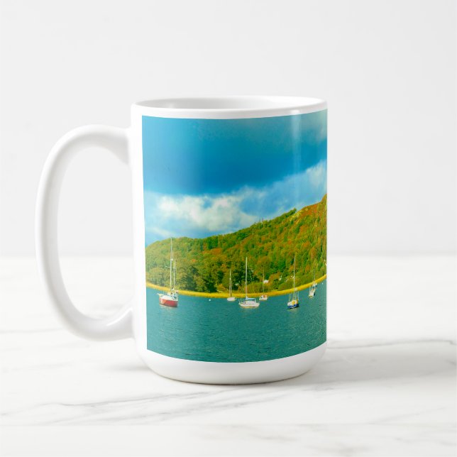 Caneca De Café Iates do Lago Windermere em Cumbria (Esquerda)