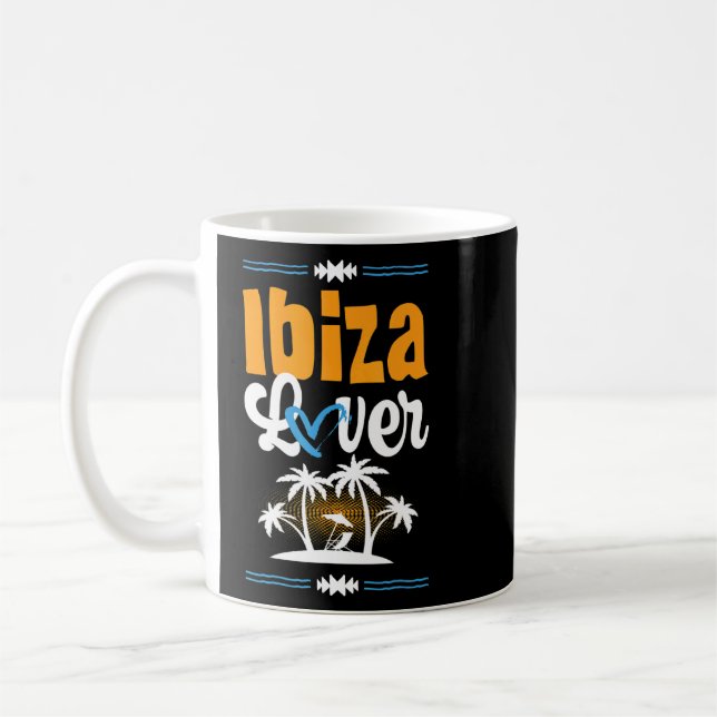 Caneca De Café Ibiza Love Vacation Heart Cote (Esquerda)