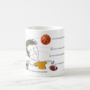 Caneca De Café ICD-10: W21 golpeado por bolas