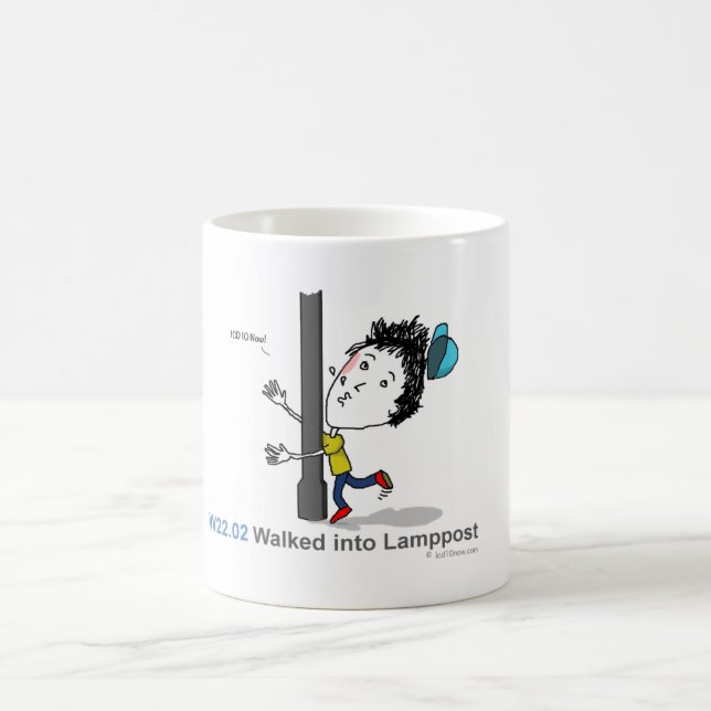 Caneca De Café ICD-10: W22.02 andou no lamppost (Centro)