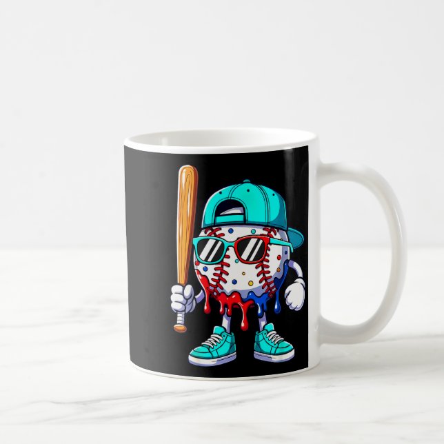 Caneca De Café Ice Cream Drip Baseball Sts Baseball Lifestyle Boy (Direita)