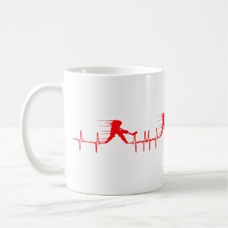 Caneca De Café Ice Hockey Pucks Hearts Heartbeat Valentines Day