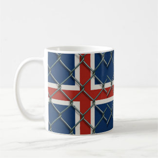 Caneca De Café Iceland Flag Fence