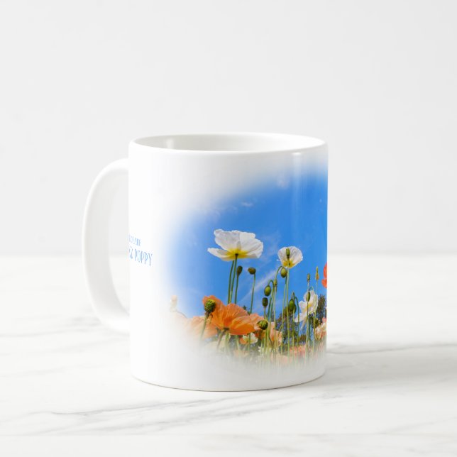 Caneca De Café Iceland Poppy (Frente Esquerda)