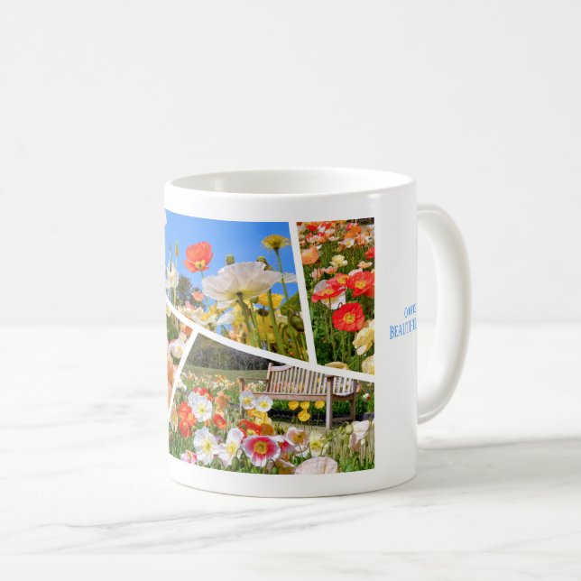 Caneca De Café Iceland Poppy コーヒーマグカップ (Frente Esquerda)