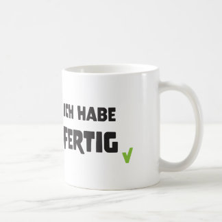 Caneca De Café Ich habe fertig