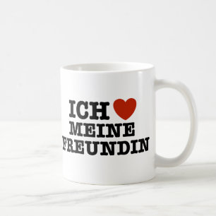 Caneca De Café Ich Liebe Meine Freundin