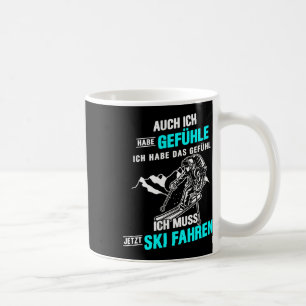Caneca De Café Ich Muss Esqui Dirigindo Skier Mountain Sport Pist