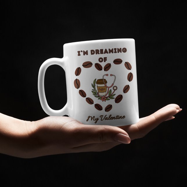 Caneca De Café Ich träume von meinem Valentin Kaffeetasse (Criador carregado)